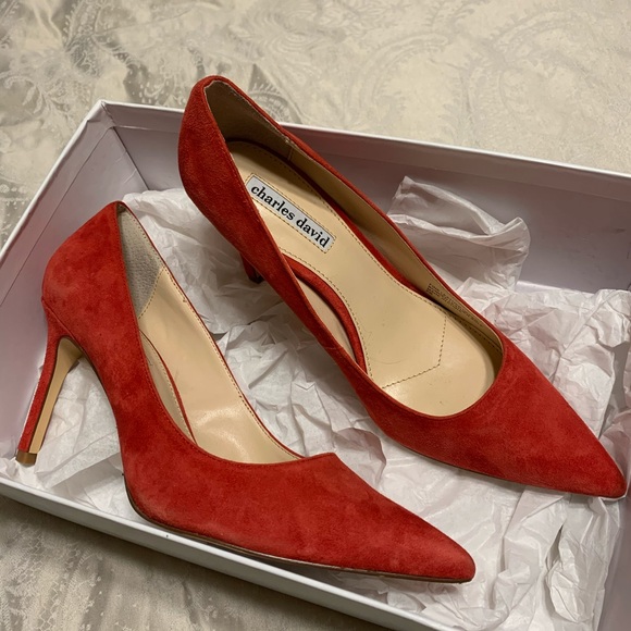 Charles David Denise Pointed Toe High Heel Pumps - Picture 2 of 3